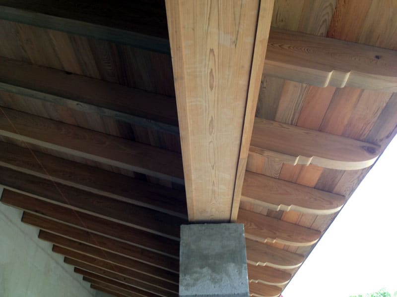 Custom Wood Roof Beams and Outlookers
