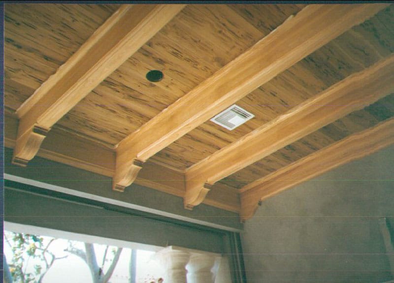 Wooden Brackets and Wood Rafters